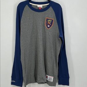 Mitchell & Ness Real Salt Lake Long Sleeve Waffle Knit Size XXL